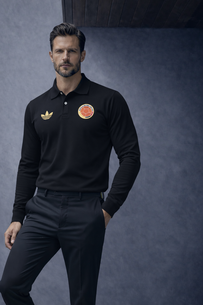 Polo Manga Larga Tricolor