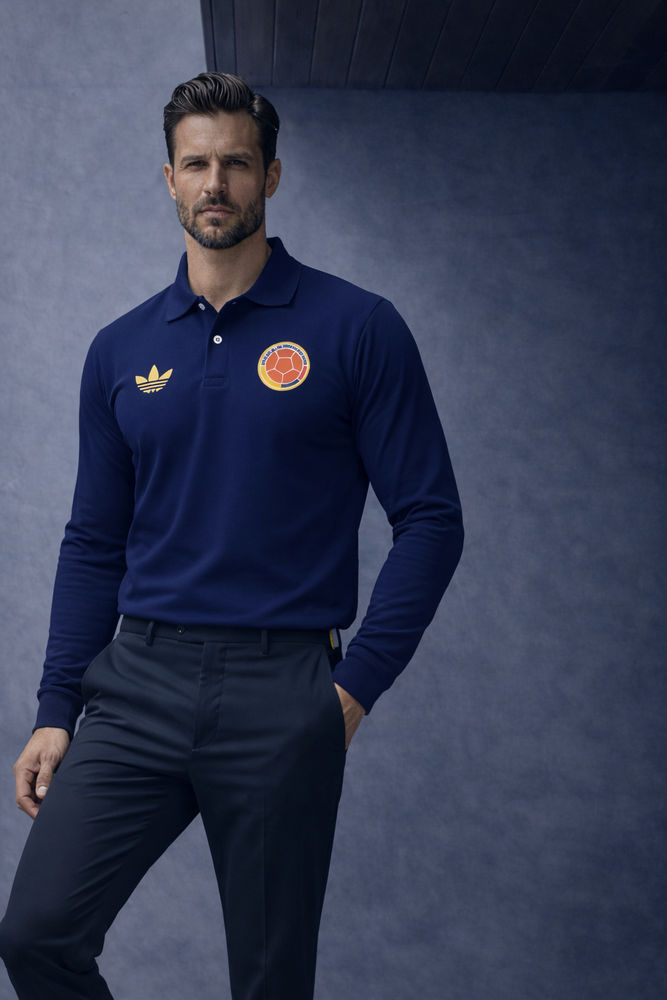 Polo Manga Larga Tricolor