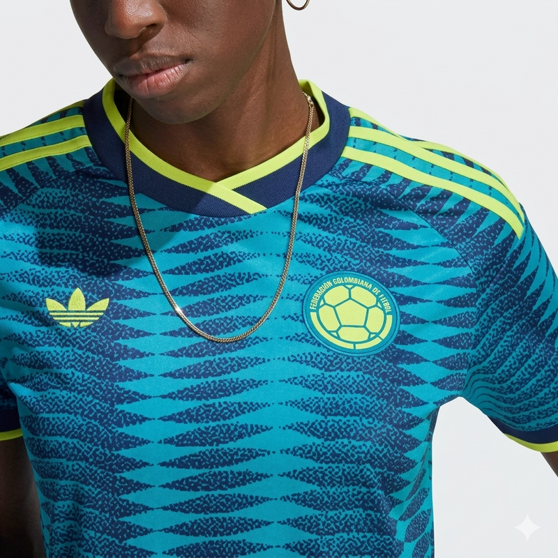 Camiseta Visitante Selección Colombia (Edición Neón)