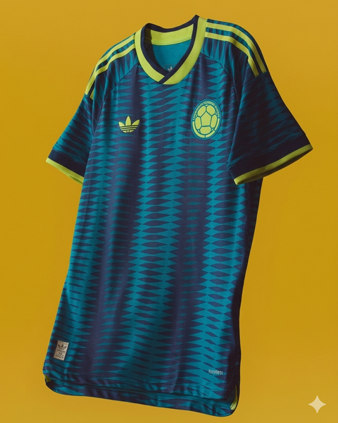 Camiseta Visitante Selección Colombia (Edición Neón)