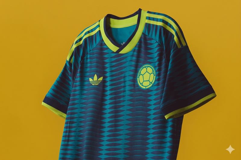 Camiseta Visitante Selección Colombia (Edición Neón)